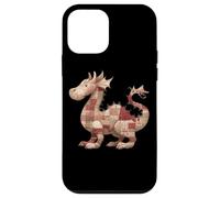 Cute Patchwork Dragon Rustic Vintage Quilting Fantasy Case for iPhone 12 mini