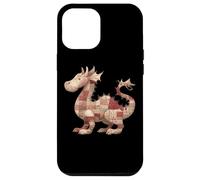 Cute Patchwork Dragon Rustic Vintage Quilting Fantasy Case for iPhone 12 Pro Max