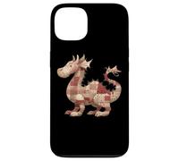 Cute Patchwork Dragon Rustic Vintage Quilting Fantasy Case for iPhone 13