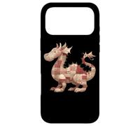 Cute Patchwork Dragon Rustic Vintage Quilting Fantasy Case for iPhone 17 Pro Max