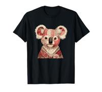 Cute Patchwork Koala Vintage Floral Pastel T-Shirt
