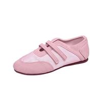 Cute Patchwork Lace-Up Shoes Women's Trainers with Flowers Flat Casual