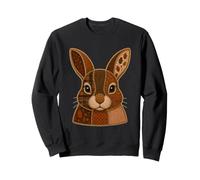 Cute Patchwork Rabbit Rustic Autumn Animal Quilt Art Graphic Sweatshirt