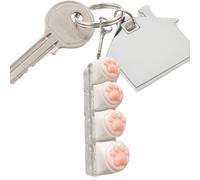 Cute Paw Clicker - Cat Keyboard Keychain, Finger Pressing with Soft Feedback, Stress Relieving with Repetitive Motion, Desk Toy, Focus Aid for Improving Concentration During Study