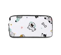 Cute Paw Organised Pencil Case with Zip Up Boys Pencil Cases Pen Organiser School Pencils Secondary High School College Sixth Form Stationery Gifts for Women Men