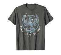 Cute Peace Love Recovery Crew Counseling PTA Therapy NA T-Shirt
