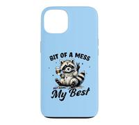 Cute Peace Loving Raccoon Bit Of A Mess But Doing My Best Case for iPhone 13