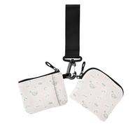 Cute Peach Distinctive Land Women's Coin Purses Card Cases Slim Detachable Women's Money Organizers with Wristlet Strap for Women 2 Packs, Cute Peach Distinctive land, One Size, Casual