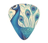 Cute Peacock Guitar Picks Gift Set - Smooth Durable Plectrums For Acoustic, Electric & Bass Guitar, Perfect Present For Guitar Lovers & Musicians