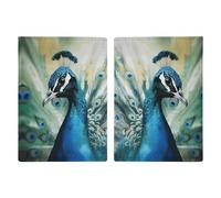 Cute Peacock Passport Holder Passport Wallet PU Leather Passports Protective Cover Slim Travel Accessories