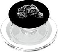 Cute Peeking Goldendoodle Dog Graphic Design PopSockets PopGrip for MagSafe