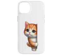 Cute Peeking Orange Tabby Kitten Big Eyes Case for iPhone 14 Plus