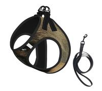 Cute Pekingese print Dog Harness, 2X Buckle,Dog Vest,No Pulling Front Leash Clip,for Small Medium Dogs