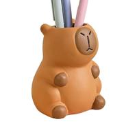 Cute Pen Holder - Capybara Animal Desk Organizer, Cartoon Storage Ornament for Pens Toothbrush Bookmarks Hairclips Kitchen Utensils, Fun Decoration for Dorm Vanity and Study 3 Inches