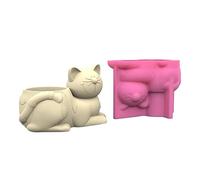 Cute Pen Holder Flower Pot Silicone Molds Epoxy Resin Mold Planter for Resin Vase Decors Silicone Flower Pot Pen Holder
