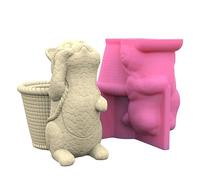 Cute Pen Holder Flower Pot Silicone Molds Epoxy Resin Mold Plaster Mold for Resin Decoration Silicone Flower Pot Mold