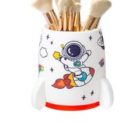 Cute Pen Holder, Student Stand - With Accodomina Aesthetic Astronaut Caspa High Capacity Makeup Brush Holder