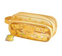 Cute Pen Storage Bag - Multi Layer Pencil Case Organizer, Large Capacity Animal Box | Stationery Holder for Girls Boys Students School Desk Classroom Study Accessories Holiday Present