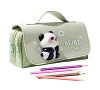Cute Pencil Case, 8.27x4.13x2.17 inches, Stationery Bag for Kids and Students, Panda Capybara Pen Holder with Squeeze Toy Design, for Girls Women School Supplies Classroom Office Birthday Party Gift