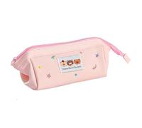 Cute Pencil Case Aesthetics - Soft Fabric Pen Bag, Bear Bag | Large Capacity Zip Holder with Stylish Design, Pencil Box for School Office Travel K, Pink, see description, See description