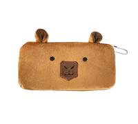 Cute Pencil Case, Ample Internal Spâcê, 20x13x2.5cm, Capybara Pencil Storage, Flûffý Brown Pen Pouch, Charming Design, for Kids, Girls and Boys