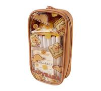 Cute Pencil Case, Animal Pencil Case - Capybara Pencil Organizer School Supplies - Marker Pouch, Aesthetic Pencil Bag, Sticky Notes Zipper Pen Bag, C, Se référer au descriptif, Refer to description