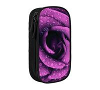 Cute Pencil Case Bloom Rose Flower Print Large Capacity Pencil Cases Zipper Pencil Case Student Pencil Pouch Cute Pencil Case For Girls And Boys Teenagers School Pencil Pouch Black, Blue, Pink