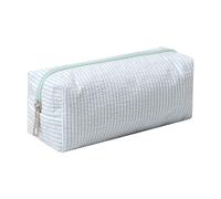 Cute Pencil Case Capacity Pencil Pouch Aesthetic Pen Bag Office Stationery Organizer Simple Sturdy Multifunctional Cosmetic Pouch (blue)