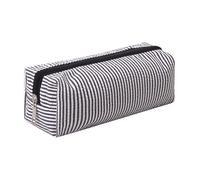 Cute Pencil Case Capacity Pencil Pouch Aesthetic Pen Bag Office Stationery Organizer Simple Sturdy Multifunctional Cosmetic Pouch (black)
