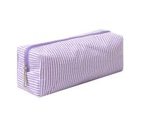 Cute Pencil Case Capacity Pencil Pouch Aesthetic Pen Bag Office Stationery Organizer Simple Sturdy Multifunctional Cosmetic Pouch (purple)