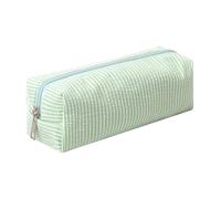 Cute Pencil Case Capacity Pencil Pouch Aesthetic Pen Bag Office Stationery Organizer Simple Sturdy Multifunctional Cosmetic Pouch (green)