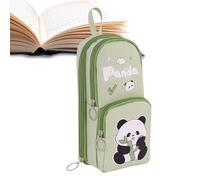 Cute Pencil Case | Capybara Panda Pencil Holder - 6 Layer Aesthetic Pencil Case Pencil Case Pencil Case Pencil Organizer | Multi-layer Carpincho Pen Case | Cute, verde, Consulte la descripción, See