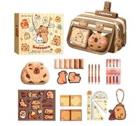 Cute Pencil Case - Capybara Pencil Case | Capibara Pencil Case Pencil Case for Girls Large Capacity | Carincho Print Peculiar Fun Cute | Soft Pencil Case
