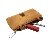Cute Pencil Case,Capybara Stationery Organizer Bag | Cute Plush Pouch for Pens - for Sticky Notes Eraser Ruler Marker Lipsticks Students School College Class Travel Daily Use Office