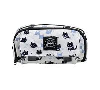 Cute Pencil Case Cat Stationery - Snow Kitten Pencil Case, Double Layer Cat Pouch | Cute Multifunctional Stationery Bag for Kids, Girls & Boys, Large Capacity