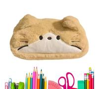 Cute Pencil Case | Cute Plush Cats Bag Capacity Lightweight - Pencil Bag Organizer,for Elementary School Stuff Small Objects Makeup Travel Office Drawing Erasers Rulers Home, Pussy Pouch, verwijzen