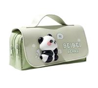 Cute Pencil Case - Panda Capybara Styl Solder for Stress Relief, Fun Desk Accessory with Zippered Storage, Stationery Organizer for Girls, Students, Women, Multicolored, Se référer au descriptif