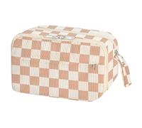 Cute Pencil Case - Pen Holder Case | Portable Stationery Bag | Large Capacity Divided Pockets | Portable Toiletry Pouch for Desk Office Classroom College Art Class Work Meetings Teachers
