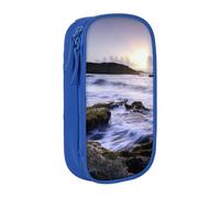 Cute Pencil Case Puerto Rico Beach Print Large Capacity Pencil Cases Zipper Pencil Case Student Pencil Pouch Cute Pencil Case For Girls And Boys Teenagers School Pencil Pouch Black, Blue, Pink