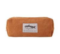 Cute Pencil Case - Shark Pen Bag, Large Storage Bag, Multi-Purpose Bag, Standard Size, Portable Animal Motif Bag for School, Office, Travel and Daily Stationery Organisation, light brown, see