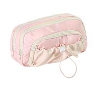 Cute Pencil Case, Waterproof Canvas Stationery Storage Bag with Large Capacity, Zipper Organizer for Artists, Travelers, Office, Home, Art Studio