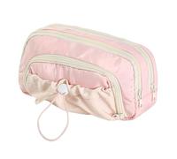 Cute Pencil Case - Waterproof Large Capacity Pen Holder Storage Bag for Stationery | Students, Teachers, Architects, Office, Home, School, College, Workplace, Pink, Siehe Beschreibung, See description