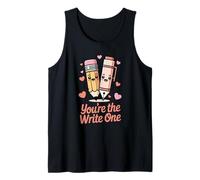 Cute Pencil Pen You're The Write Valentines Day Tank Top