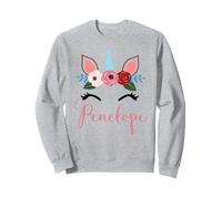 Cute Penelope Magical Floral Unicorn For Girls Sweatshirt