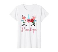 Cute Penelope Magical Floral Unicorn For Girls T-Shirt