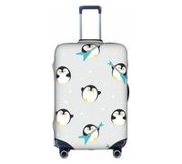 Cute Penguin 1 Print Elastic Suitcase Protector Cover Baggage Covers, Enhance Protection, fit Unisex Travelers