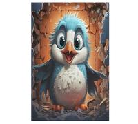 Cute Penguin 1000 Piece Wooden Jigsaw Puzzles for Adults | Jigsaws 1000 Pieces for Kids | Jigsaw Puzzle Presents for Women | Puzzle | Adult Jigsaw (78×53cm)