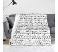 Cute Penguin 60"X50"Soft Flannel Fleece Blanket-Lightweight Warm Single-Sided Printed Throw Blanket For Sofa,Camping,Travel-Anti-Pilling,Machine Washable