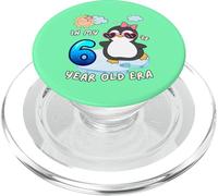 Cute Penguin 6th Birthday In My 6 Year Old Era Fun Arctic PopSockets PopGrip for MagSafe