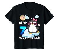 Cute Penguin 7th Birthday In My 7 Year Old Era Fun Arctic T-Shirt